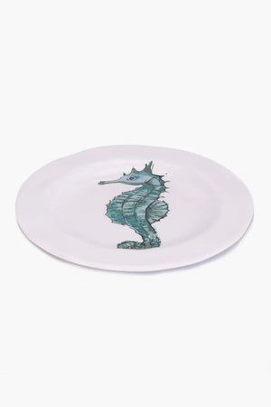 Melamine Seahorse Dinner Plate (23cm) - Carina Home