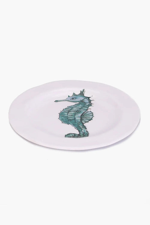 Melamine Seahorse Dinner Plate (23cm) - Carina Home