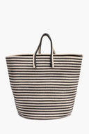 Braided Straw Basket with Handles