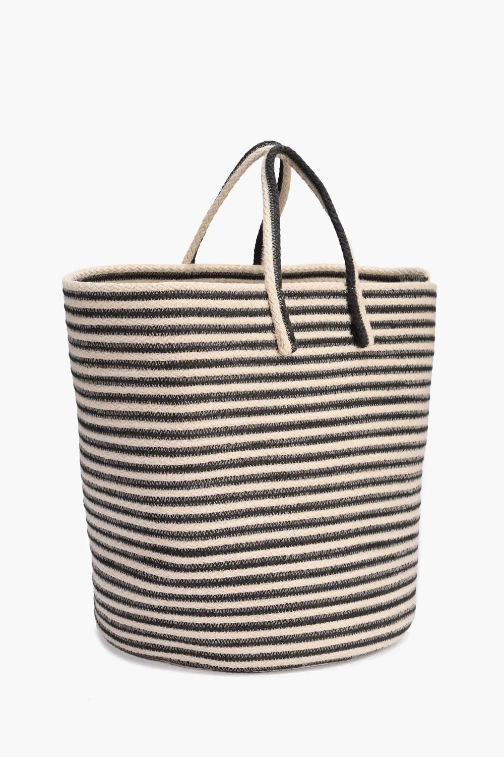 Braided Straw Basket with Handles