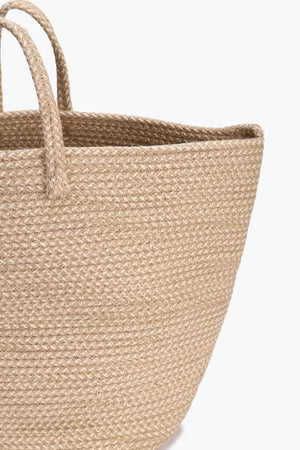 Braided Straw Basket with Handles