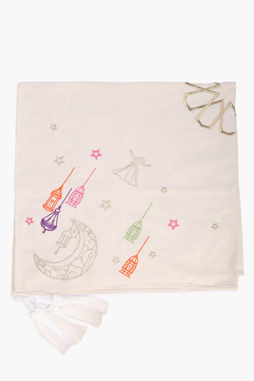 Festive Embroidered Tablecloth