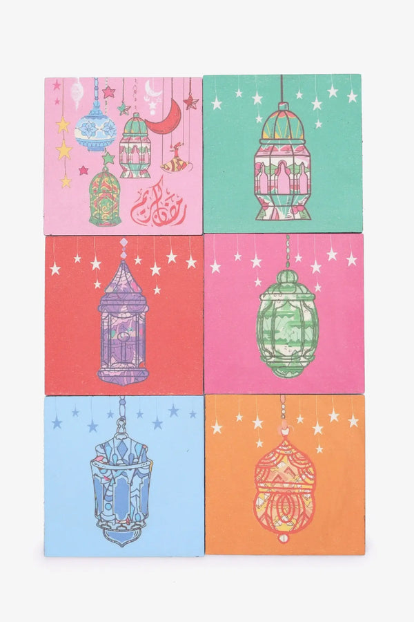 Ramadan Coaster Set - 6 Pcs
