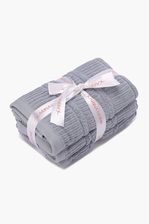 Double Border guest Towel (Pack of 3) - Carina Home