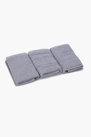 Double Border guest Towel (Pack of 3) - Carina Home