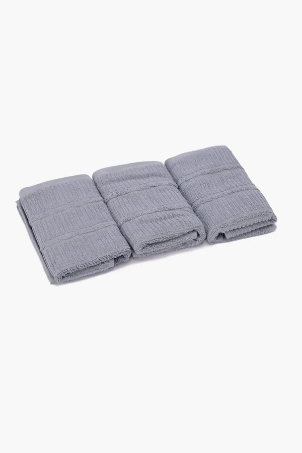 Double Border guest Towel (Pack of 3) - Carina Home