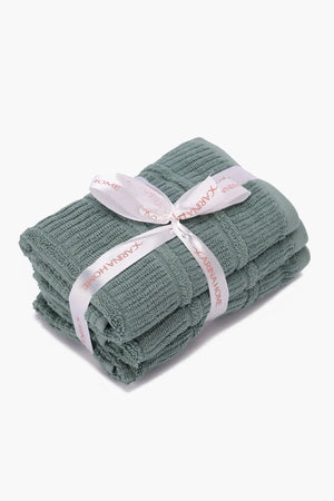 Double Border guest Towel (Pack of 3) - Carina Home