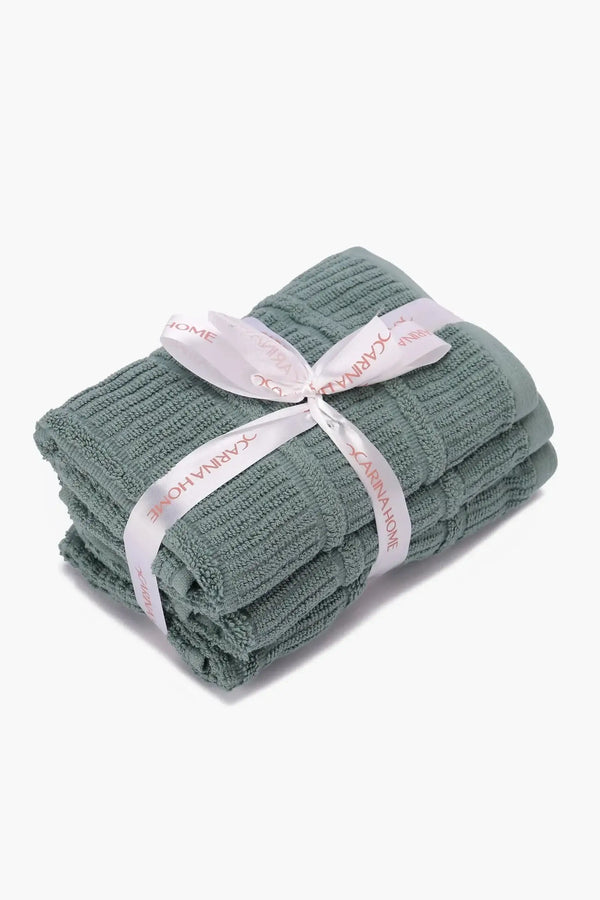 Double Border guest Towel (Pack of 3) - Carina Home