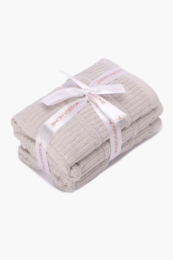 Double Border guest Towel (Pack of 3) - Carina Home