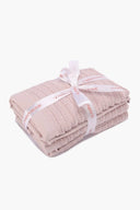 Ribbed Guest Towels (Pack of 3) - Carina Home