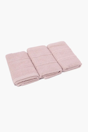 Double Border guest Towel (Pack of 3) - Carina Home