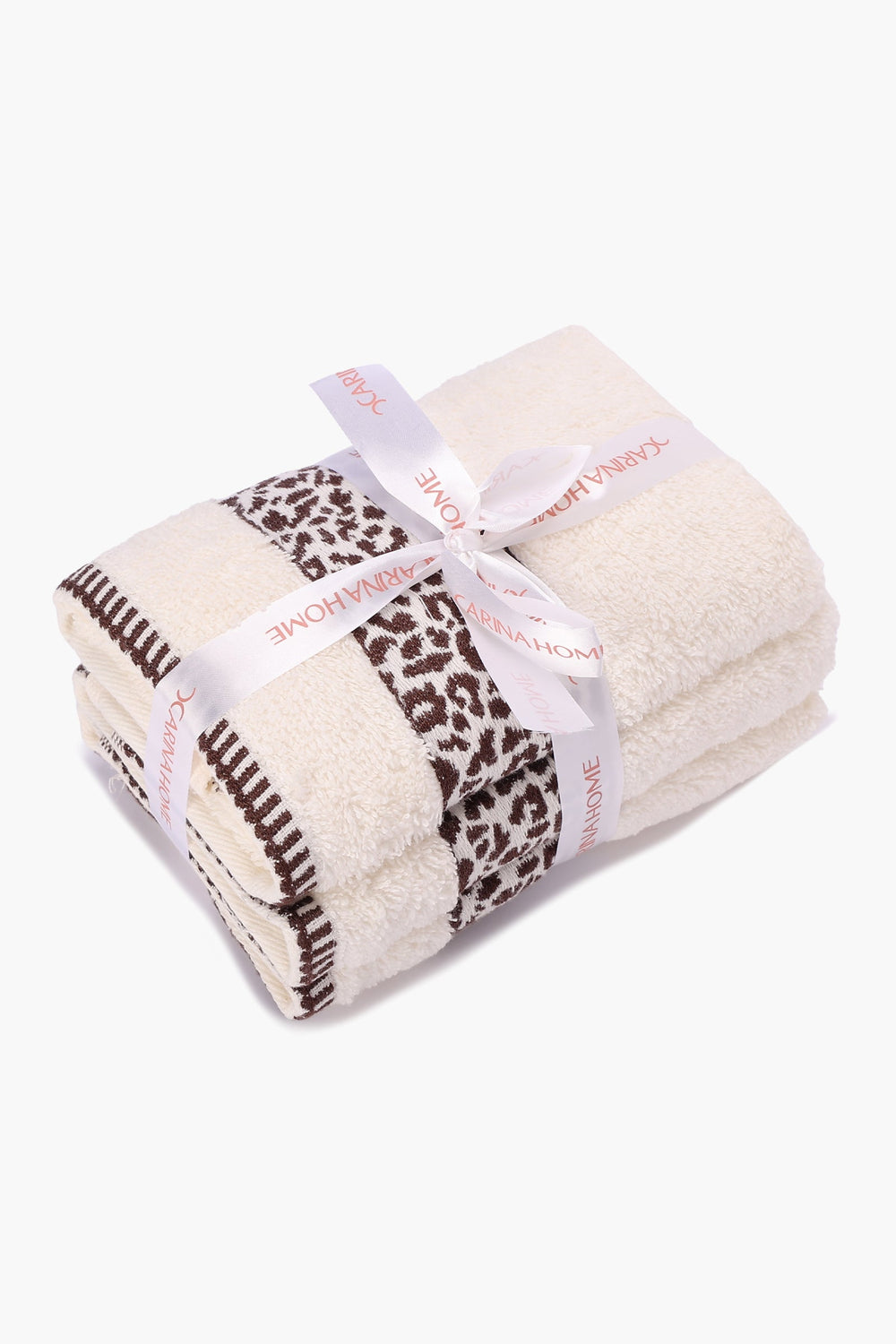 Animal Print Towel Set - 3 Pcs