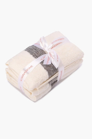 Grey Edge guest Towel (Pack of 3)