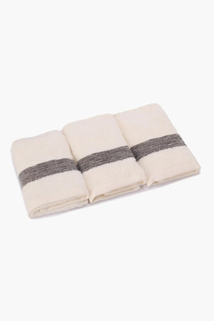 Grey Edge guest Towel (Pack of 3)