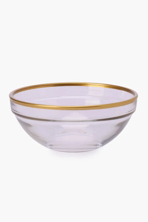 Glass Bowl with Gold Trim (12cm)
