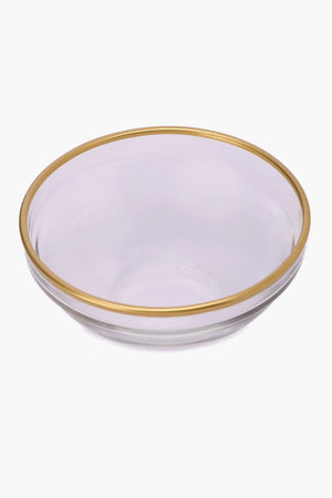 Glass Bowl with Gold Trim (12cm)