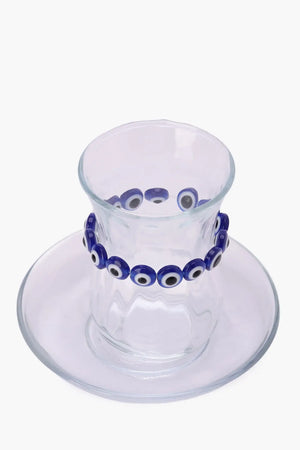 Glass Istikana With Saucer & Bracelet - Carina Home