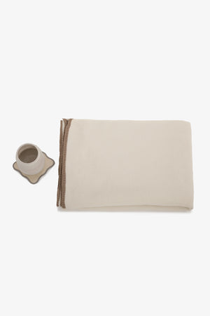 Large Throw with Contrasting Edge