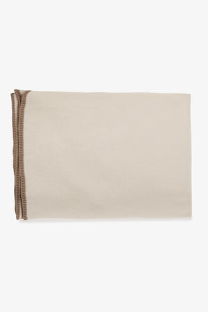 Large Throw with Contrasting Edge