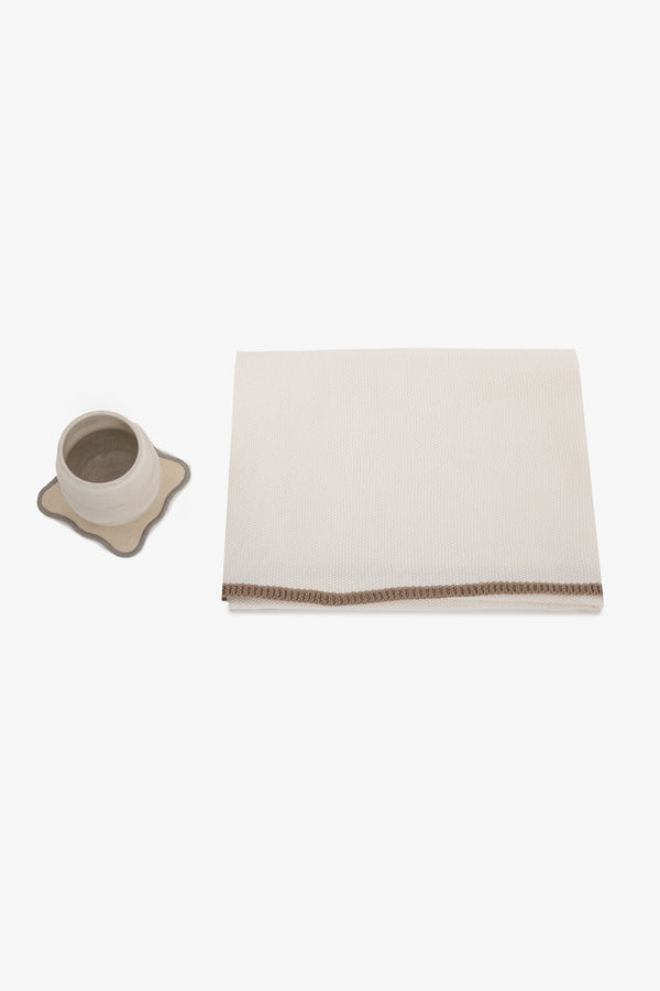 Baby Throw with Contrasting Edge