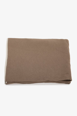 Large Throw with Contrasting Edge