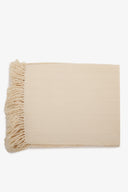 Fringed Vanilla Table Cloth