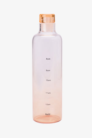 Glass Bottle with Time Markers
