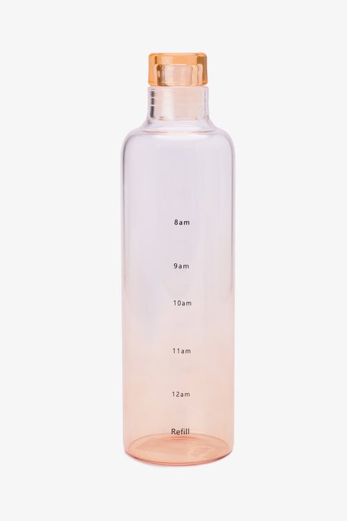Glass Bottle with Time Markers