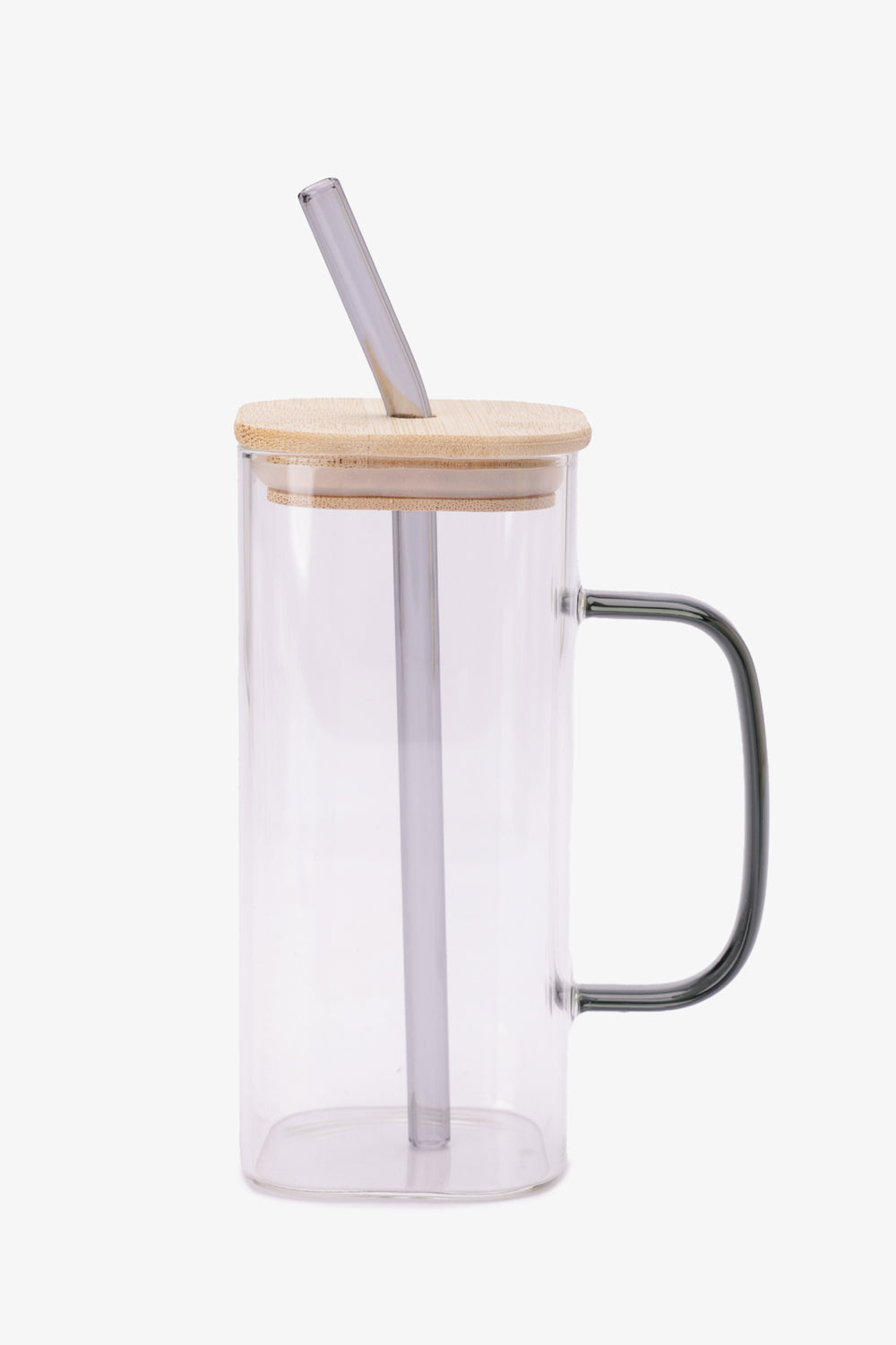 Glass Mug with Bamboo Lid