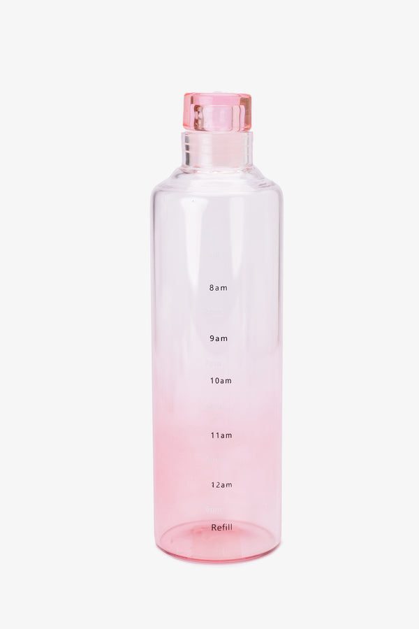 Glass Bottle with Time Markers