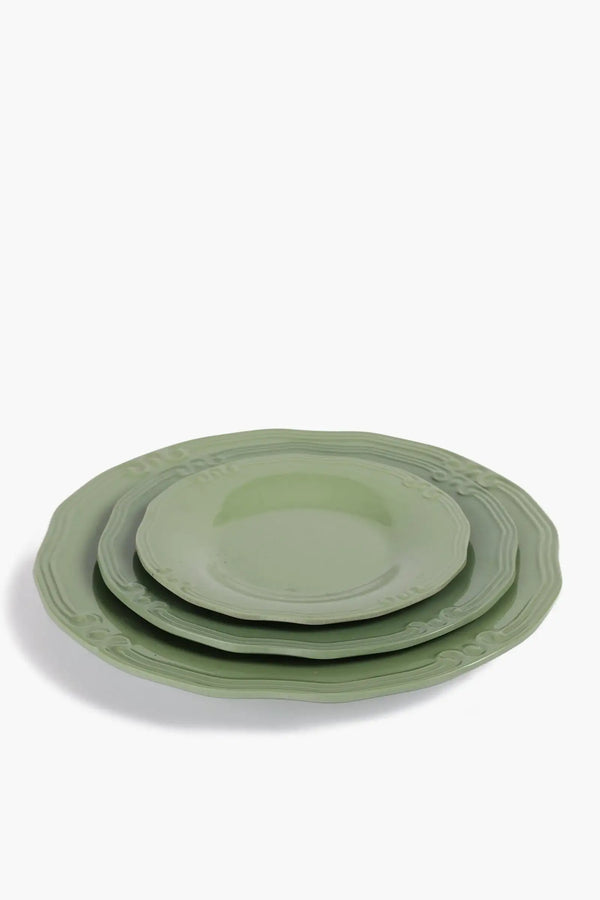 Melamine Side Plate with Decorative Edge (17cm) - Carina Home