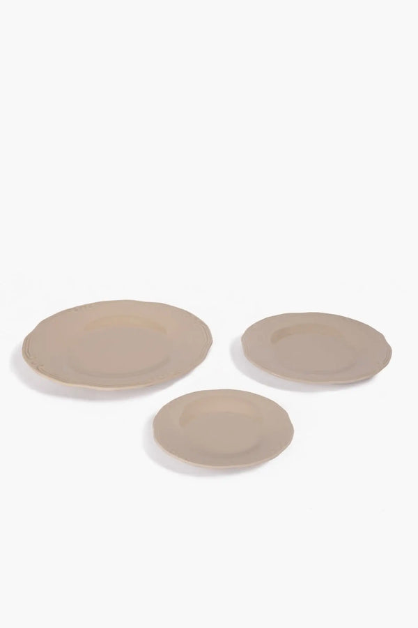 Melamine Dinner Plate with Decorative Edge (27cm) - Carina Home