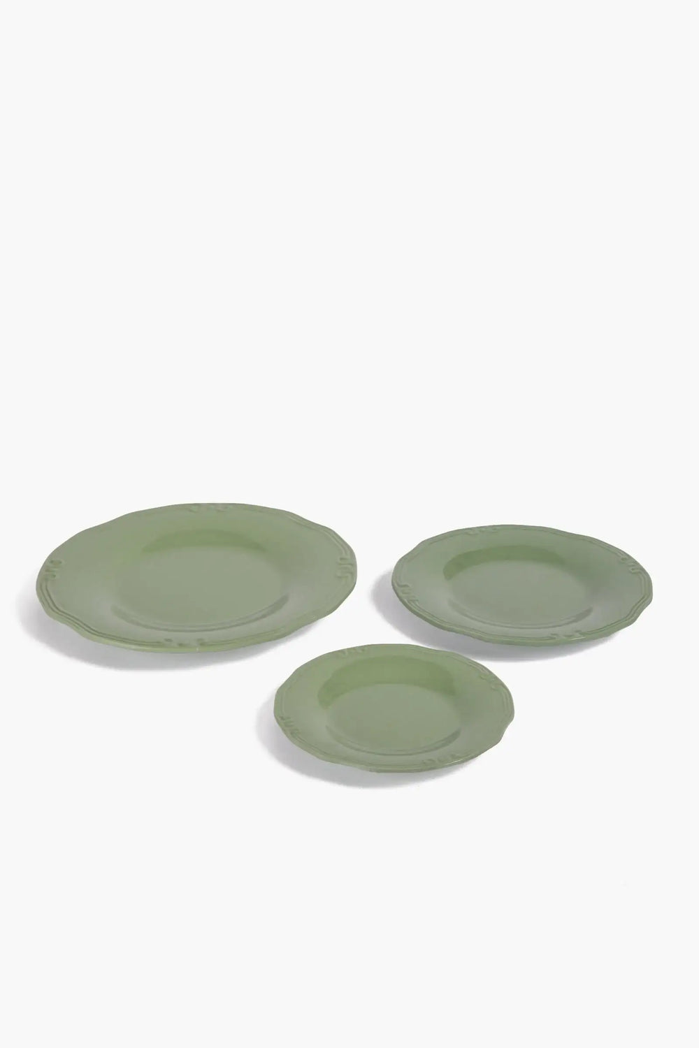 Melamine Dinner Plate with Decorative Edge (27cm) - Carina Home