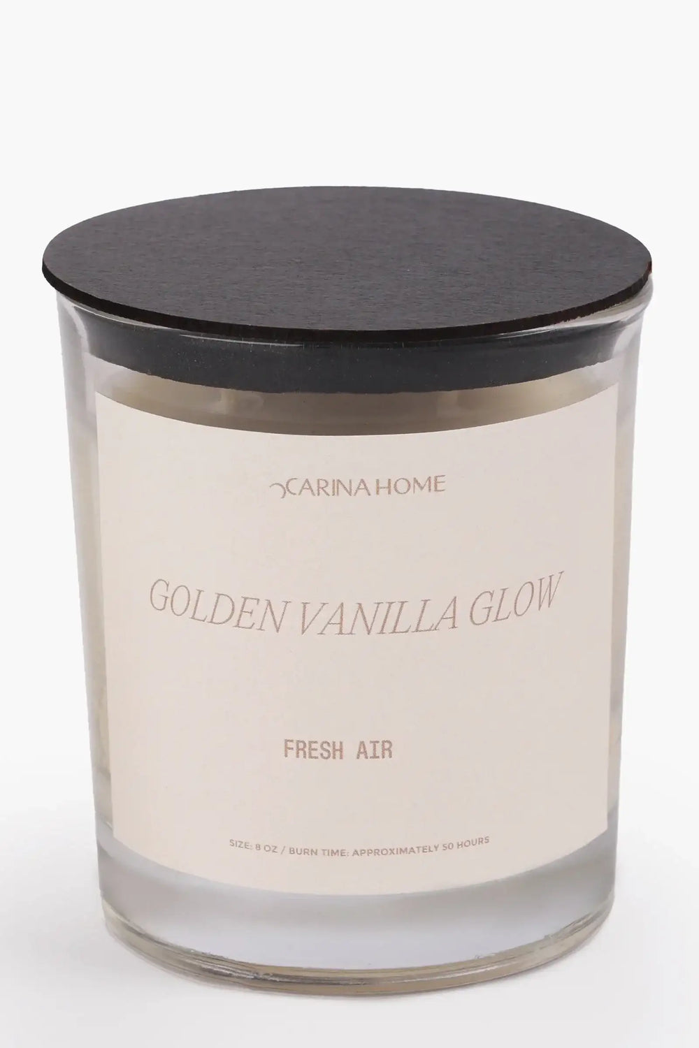 Vanilla Glow Candle Jar (8oz) - Carina Home