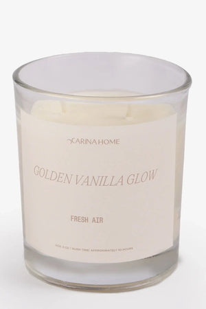 Vanilla Glow Candle Jar (8oz) - Carina Home
