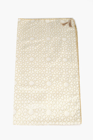 Tassel-Trim Embroidered Tablecloth