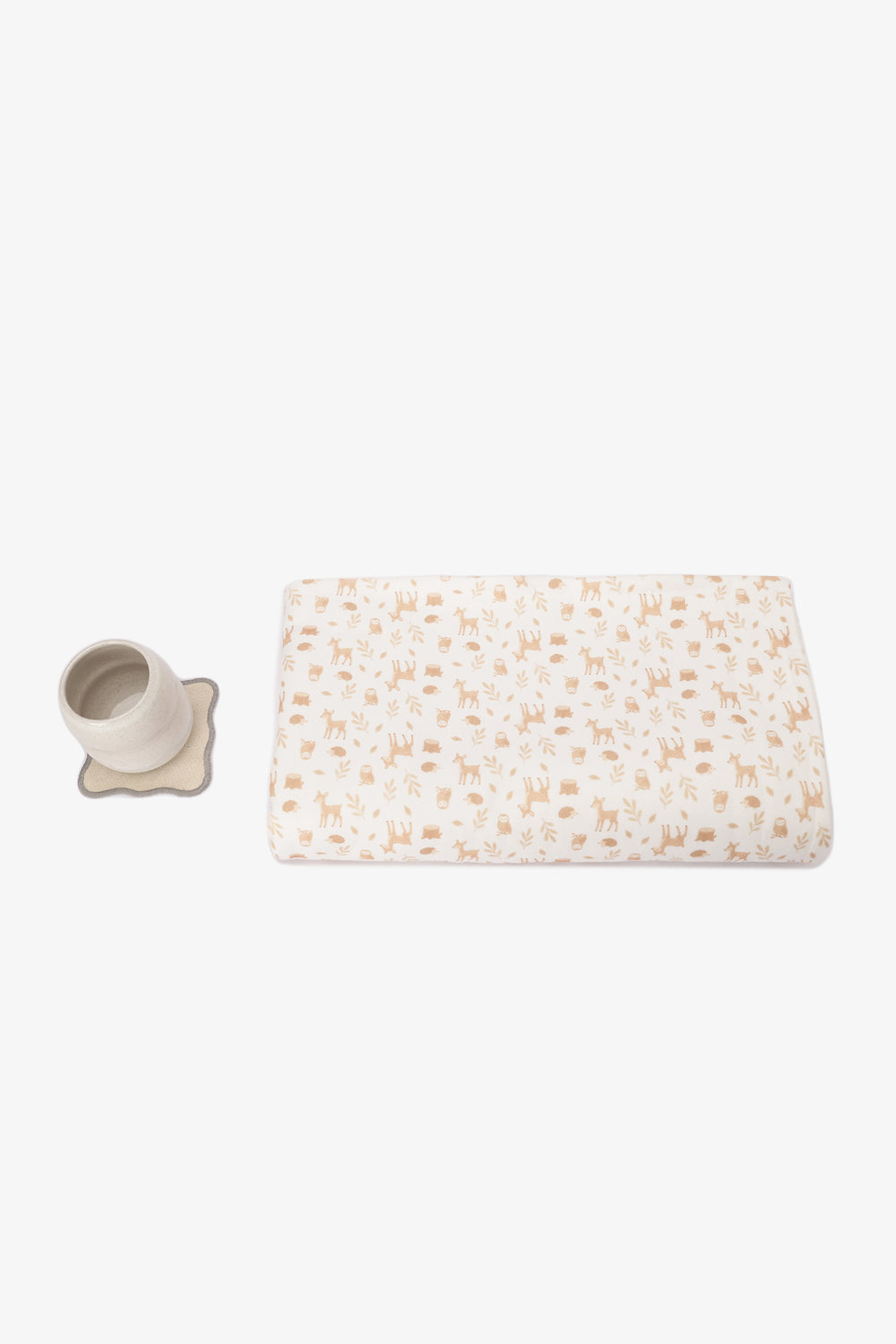 Deer-Print Baby Throw