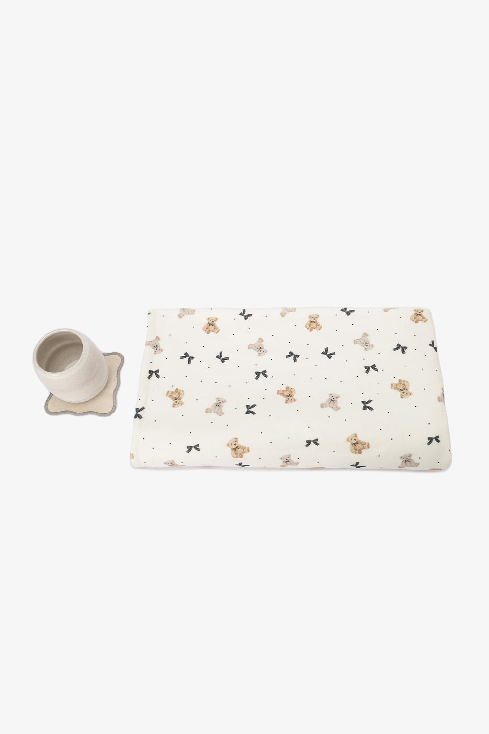 Teddy Bear-Print Baby Throw