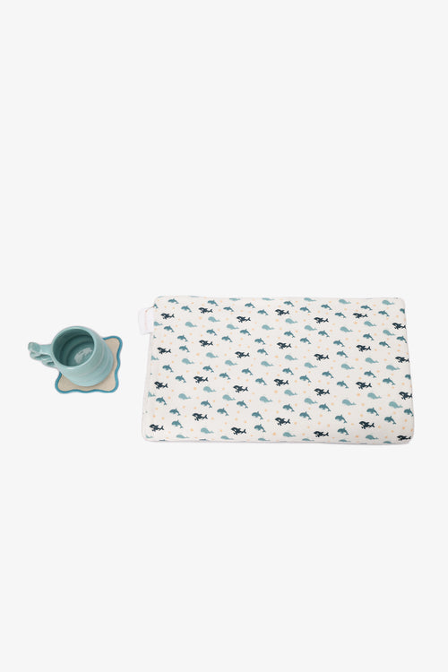 Whale-Print Baby Throw