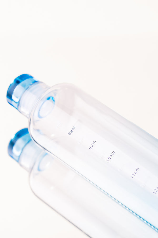 Glass Bottle with Time Markers