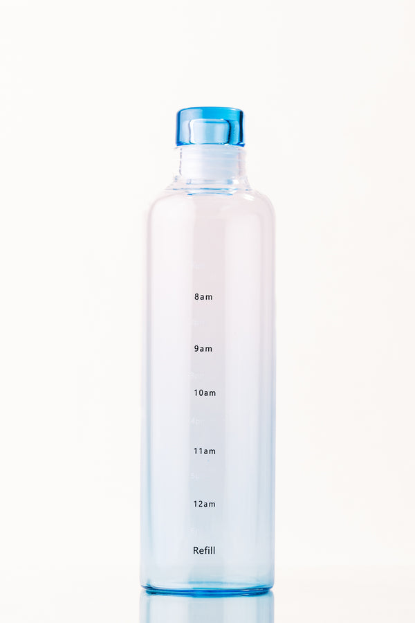 Glass Bottle with Time Markers