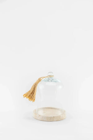 Glass Dome with Marble Base - Carina Home