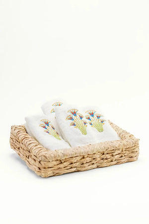 Embroidered Guest Towels (Pack of 4) - Carina Home