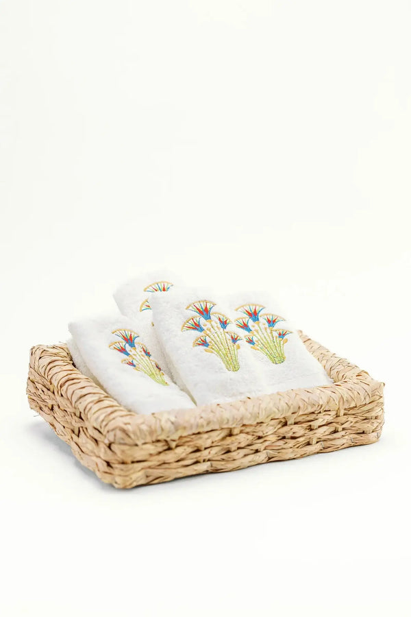 Embroidered Guest Towels (Pack of 4) - Carina Home
