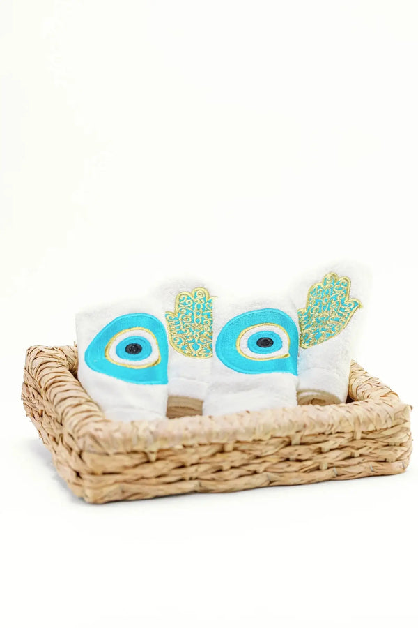 Hamsa & Evil Eye Towels (Pack of 4)