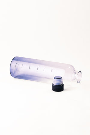 Glass Bottle with Time Markers