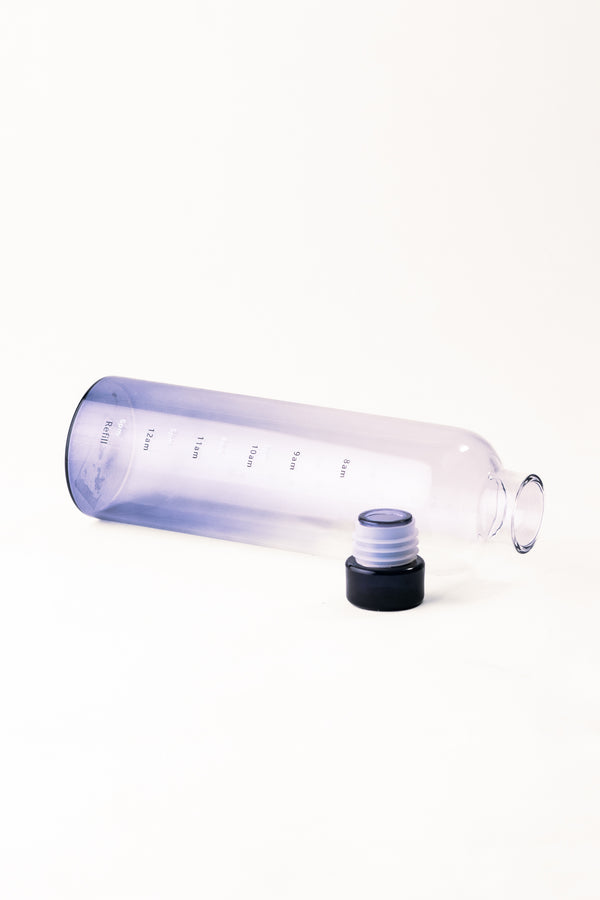 Glass Bottle with Time Markers