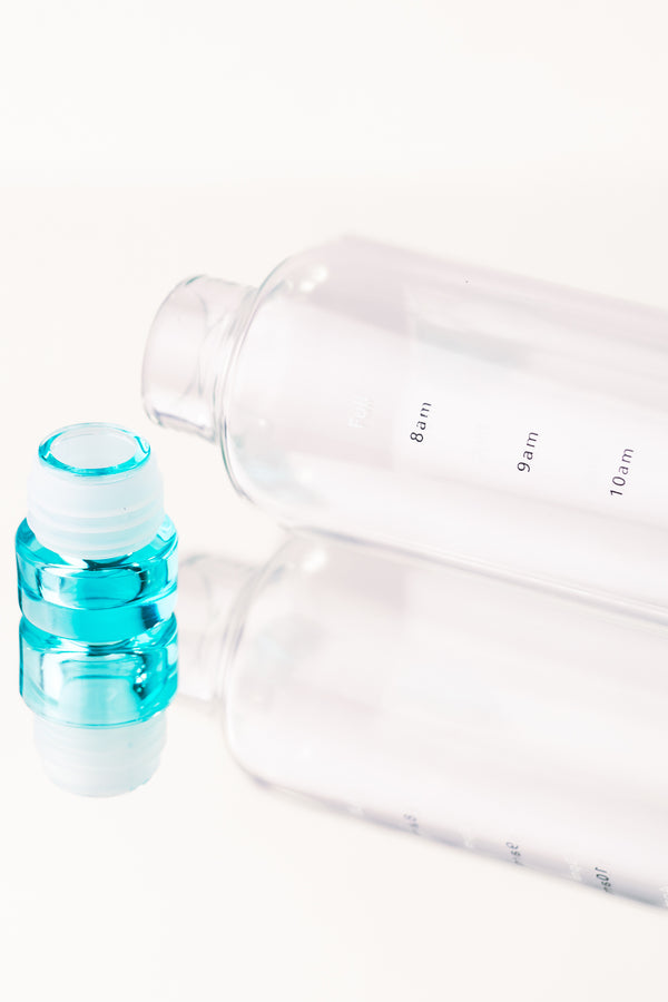 Glass Bottle with Time Markers