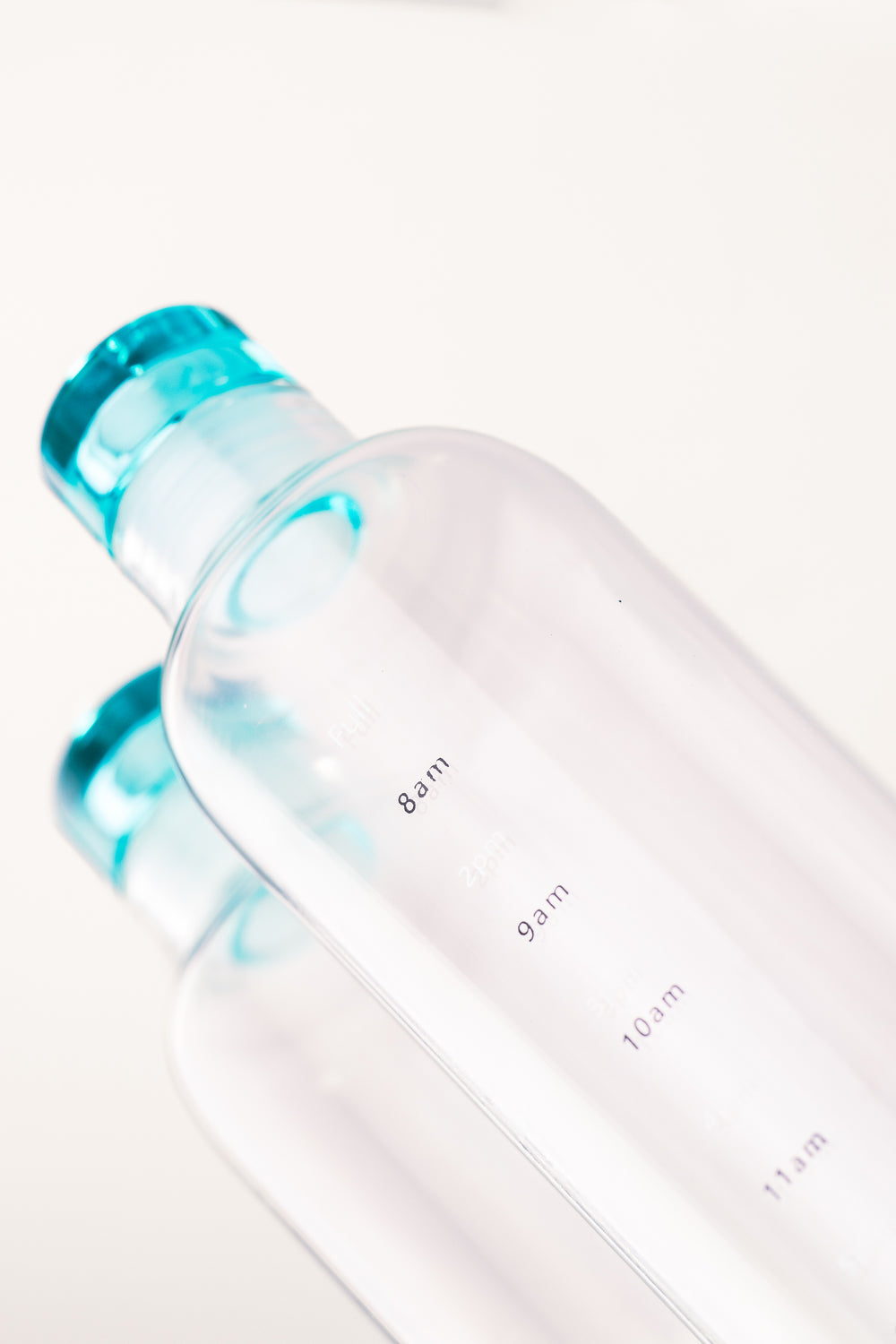 Glass Bottle with Time Markers