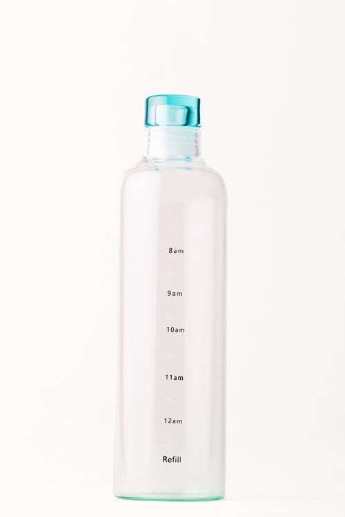 Glass Bottle with Time Markers